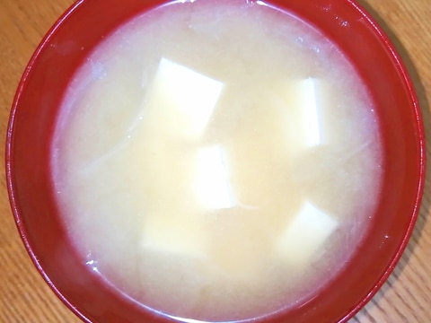 玉ねぎと豆腐のスピード味噌汁